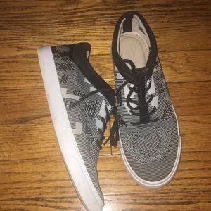 Black and white clarks sneakers